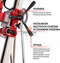 Характеристики установки для алмазного бурения Diam PL-500/3ADC-1500