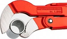 Применение газового ключа S-образные губки 45° Rothenberger Super S 45°-1 1/2"