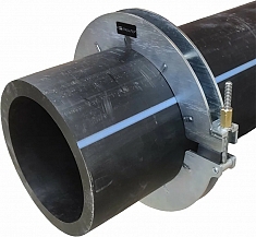 Применение механической скругляющей накладки для удаления овальности ПНД труб ПНДело Кругодел-500 Применение механической скругляющей накладки для удаления овальности ПНД труб ПНДело Кругодел-500