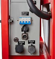 Разъемы электрощита гидравлического стыкового сварочного аппарата для пнд труб Gas Fusion Red-500 Разъемы электрощита гидравлического стыкового сварочного аппарата для пнд труб Gas Fusion Red-500