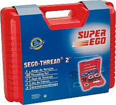 Упаковка клуппа ручного Super-Ego 600 Set Professional 3/4"-1"-1 1/4"-1 1/2"-2" NPT